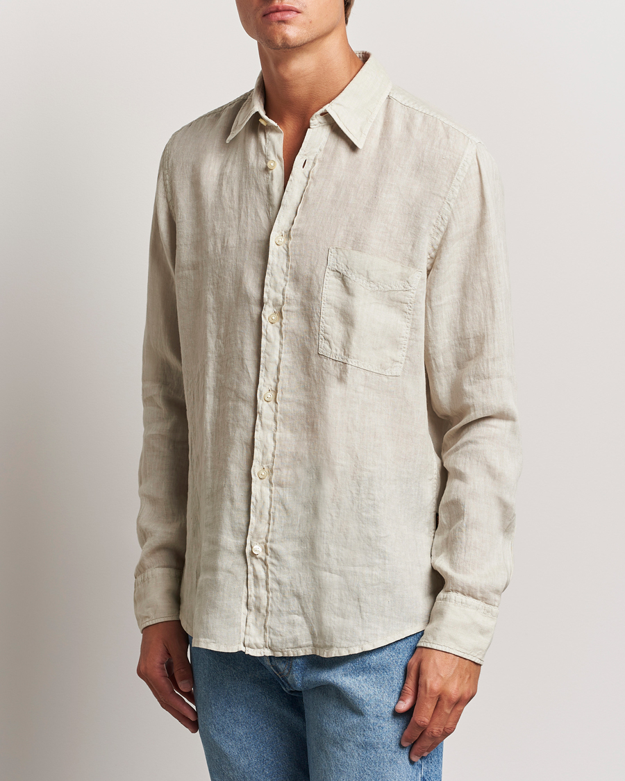 Hombres |  | BOSS ORANGE | Relegant Linen Shirt Light Beige