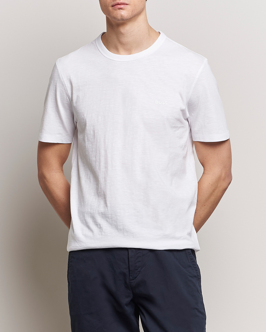 Hombres |  | BOSS ORANGE | Tegood Crew Neck T-Shirt White