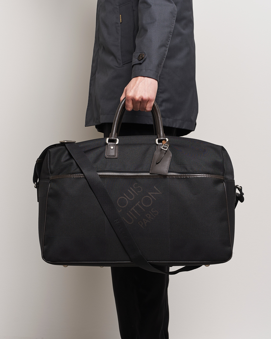 Hombres | Louis Vuitton Pre-Owned Souverain Canvas Weekendbag Black | Louis Vuitton Pre-Owned | Souverain Canvas Weekendbag Black