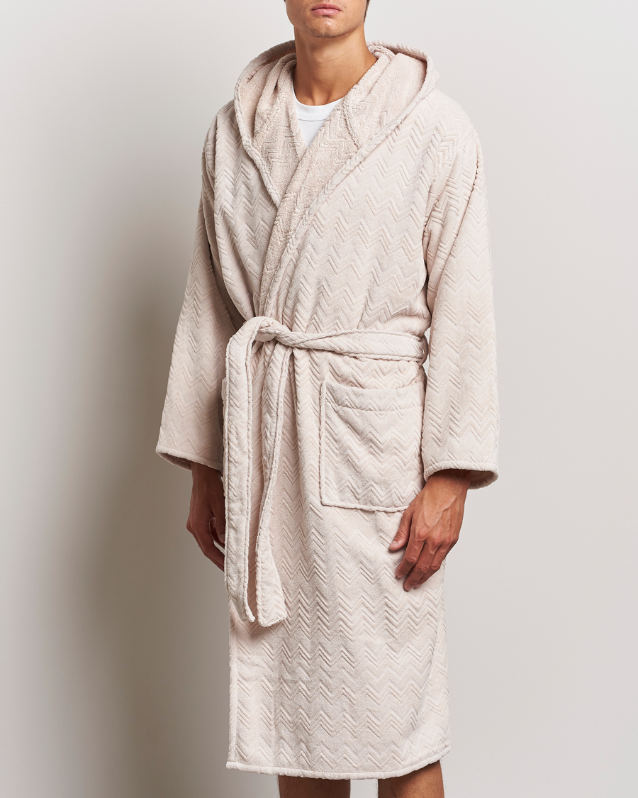 Hombres |  | Missoni Home | Chalk Bath Robe Beige