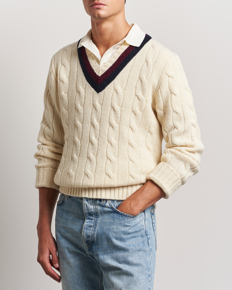 Hombres |  | Polo Ralph Lauren | Wool Cricket Sweater Cream