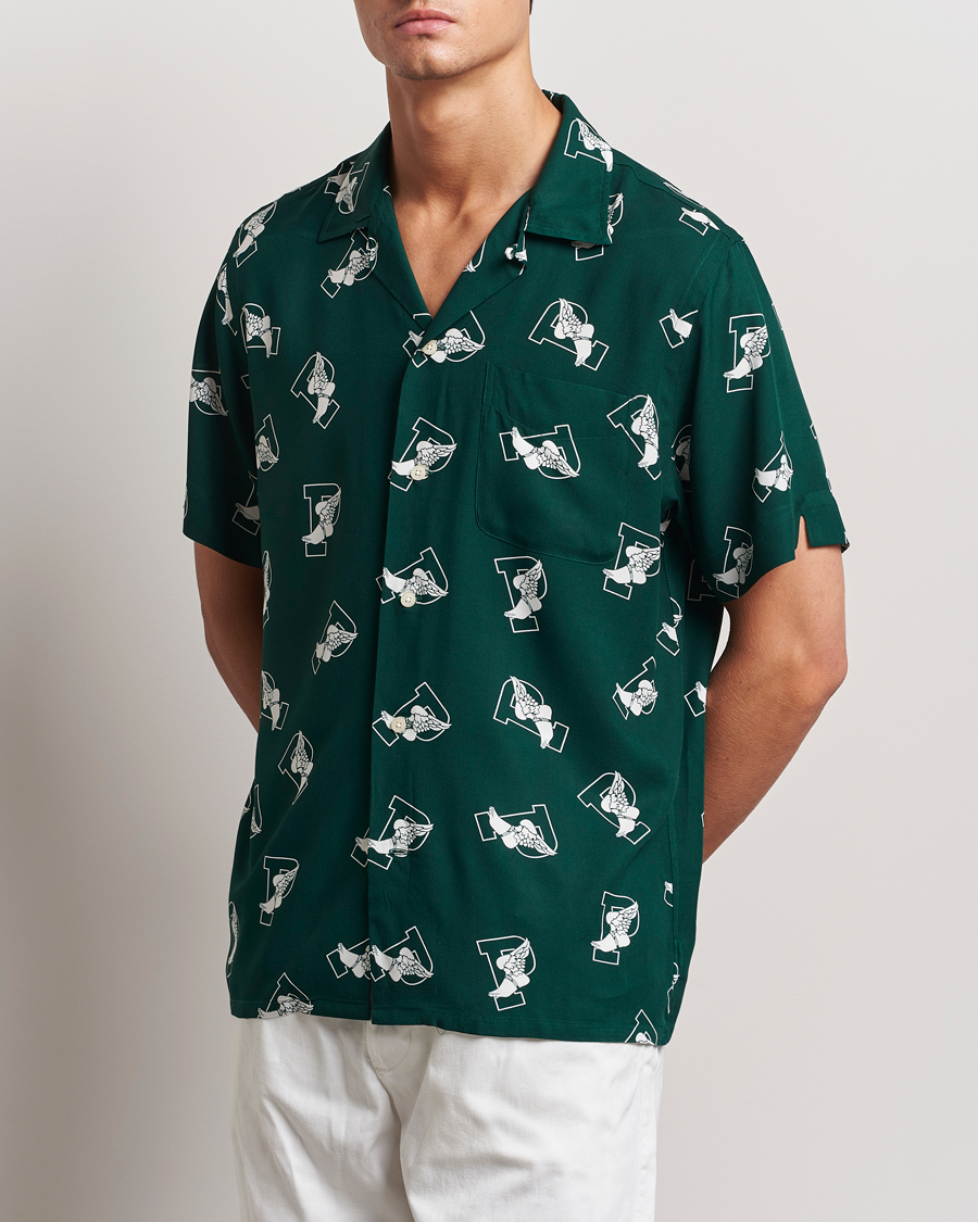 Hombres |  | Polo Ralph Lauren | Printed P Wing Short Sleeve Shirt Toss Green