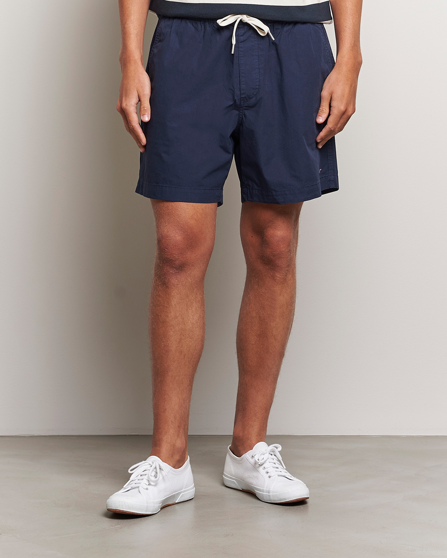 Hombres |  | GANT | Drawcord Cotton Shorts Marine