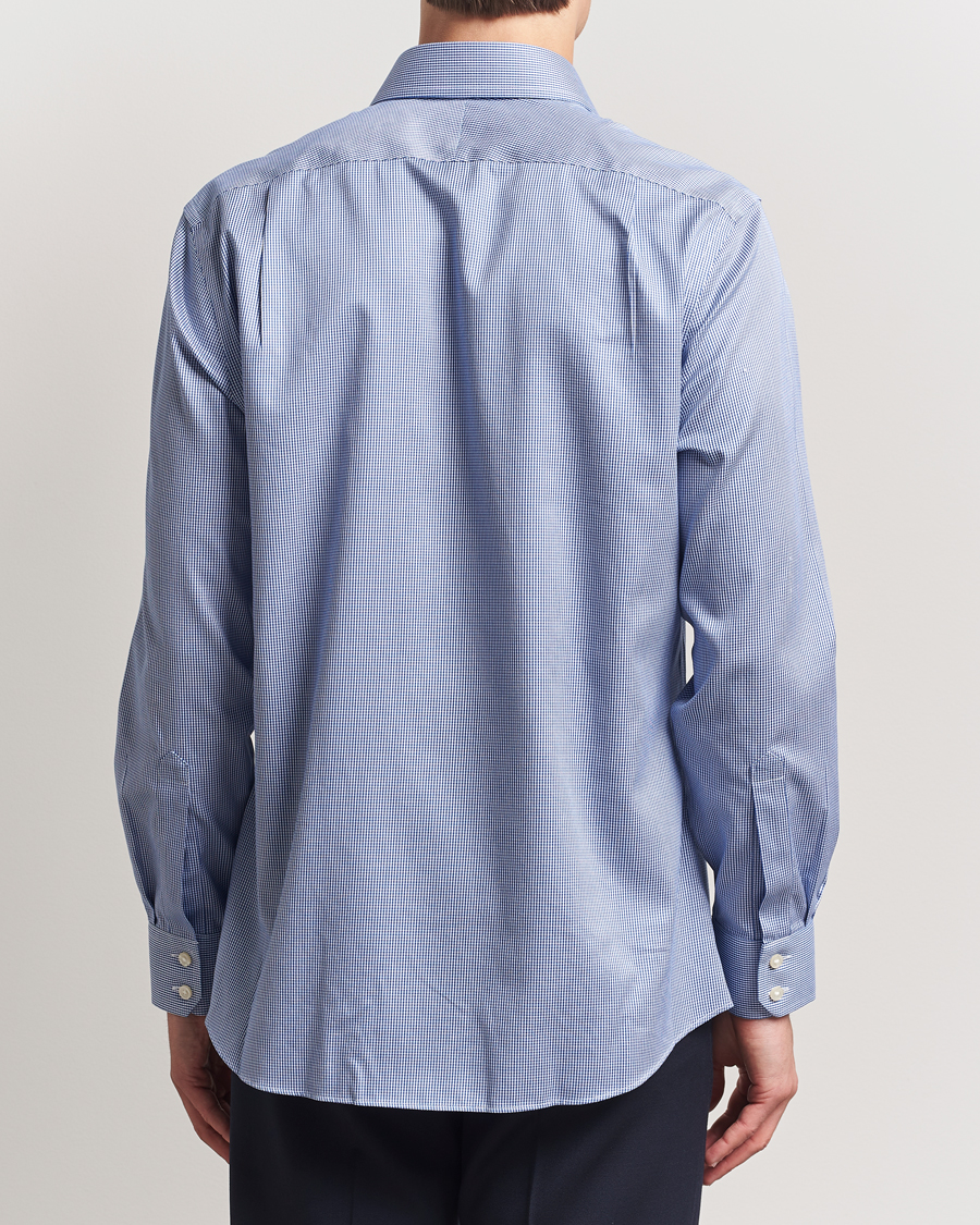 Hombres | Camisas | Charles Tyrwhitt | Slim Fit Non Iron Puppytooth Shirt Royal Blue