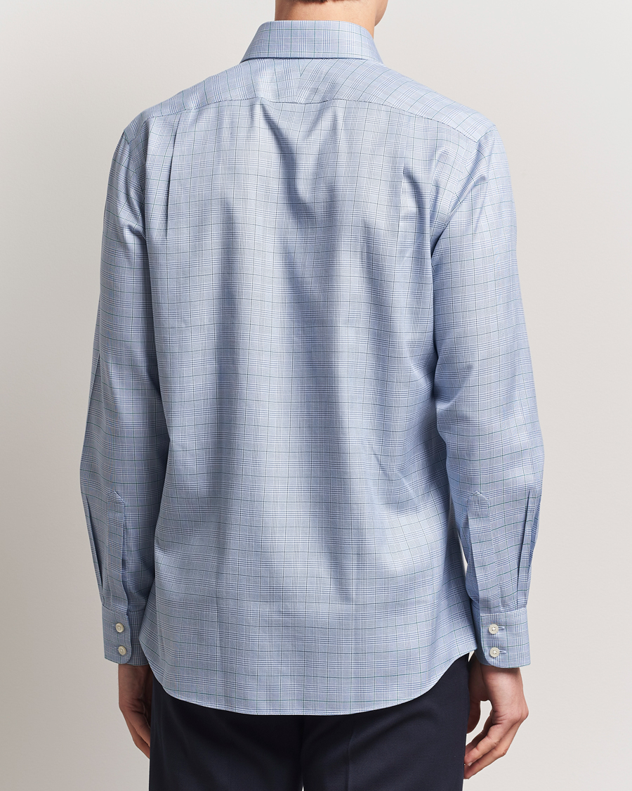 Hombres | Camisas | Charles Tyrwhitt | Slim Fit Non Iron Prince of Wales Shirt Indigo Blue