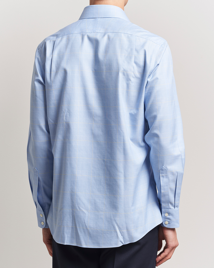 Hombres | Camisas | Charles Tyrwhitt | Slim Fit Non Iron Prince of Wales Shirt Blue