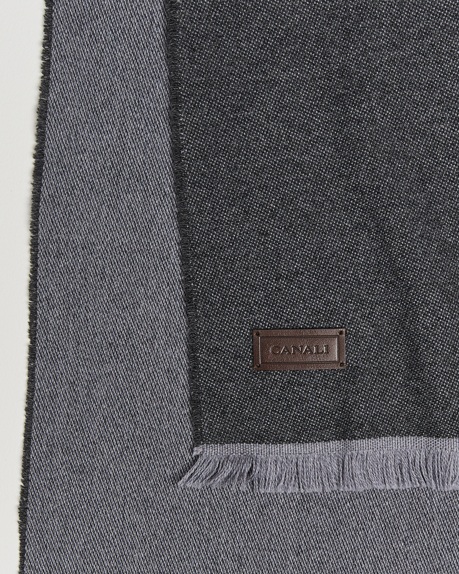 Hombres |  | Canali | Wool/Cashmere Scarf Grey Melange