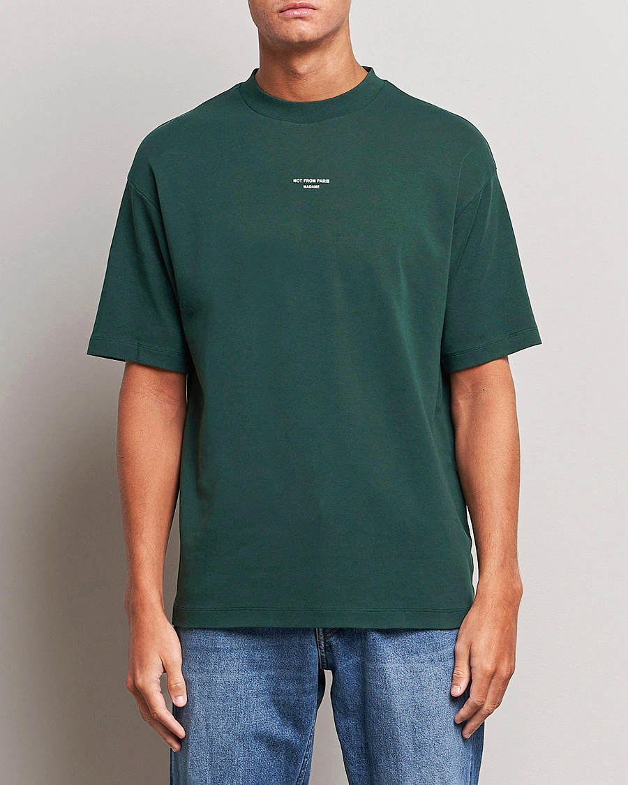 Hombres |  | Drôle de Monsieur | Classic Slogan T-Shirt Dark Green