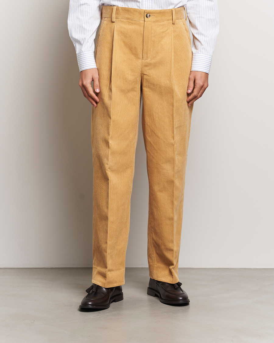 Hombres |  | GANT 240 Mulberry Street | Corduroy Pants Mustard Grain