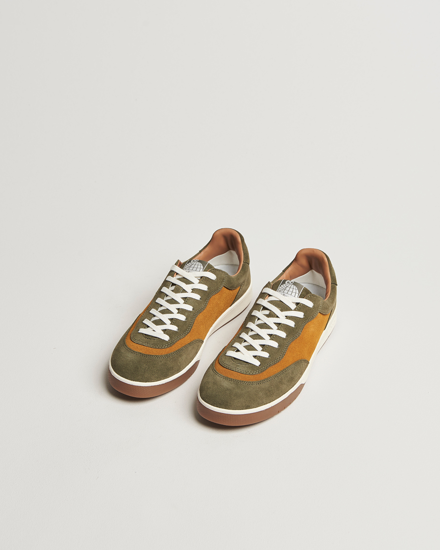 Hombres | Last Resort | Last Resort | CM001 Suede Sneaker Olive/Golden Brown