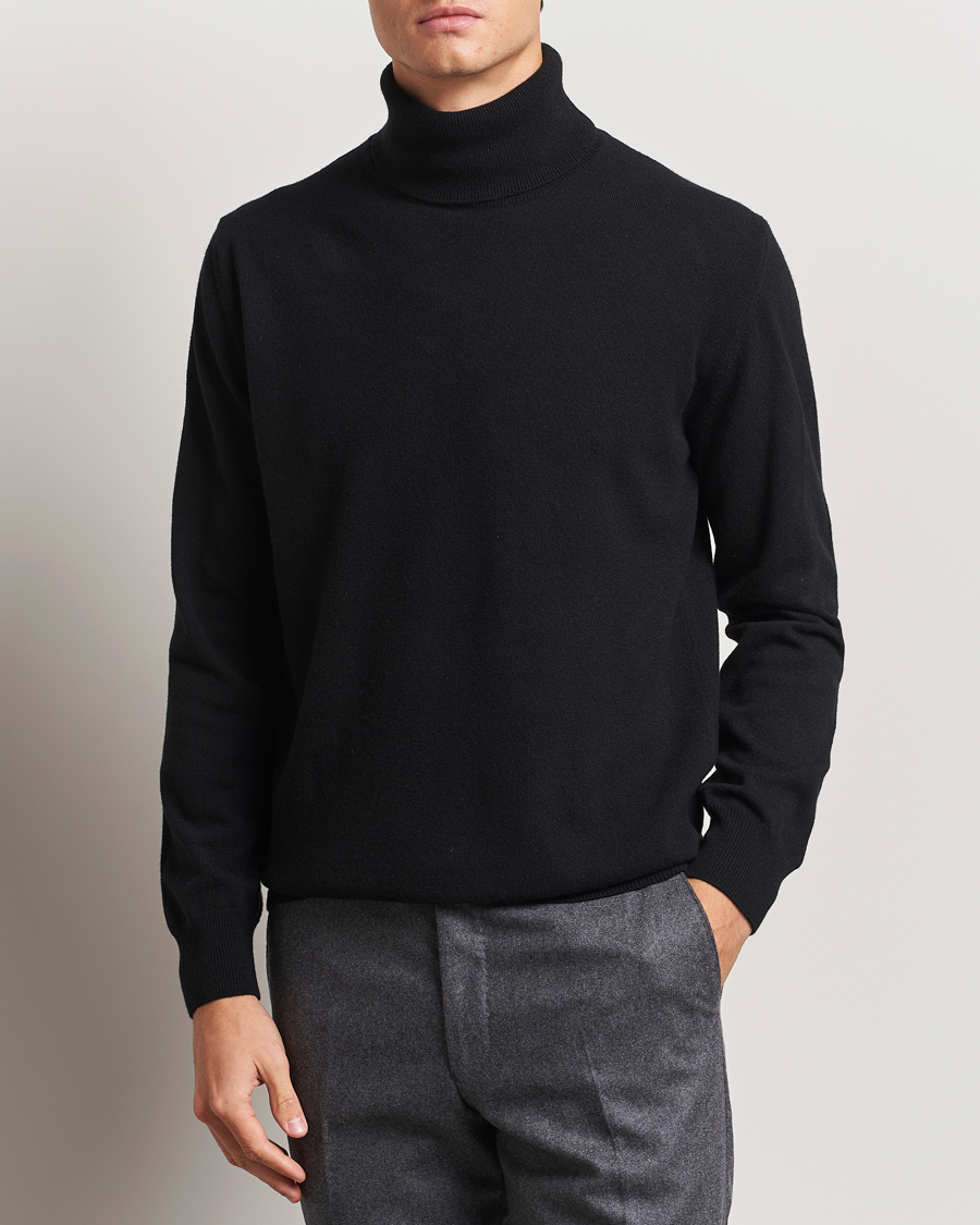 Hombres |  | Morgano | Wool/Cashmere Rollneck Black