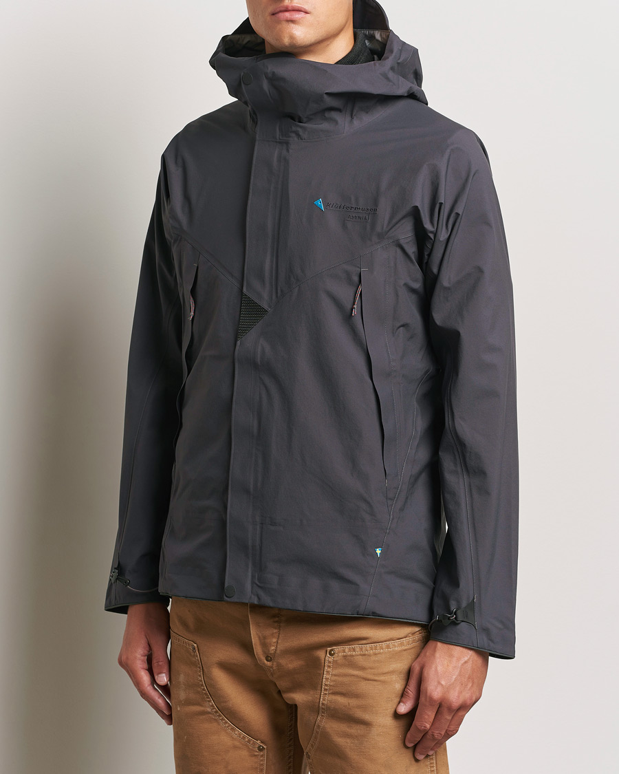 Hombres | Ropa | Klättermusen | Asynja Lightweight Waterproof Jacket Raven