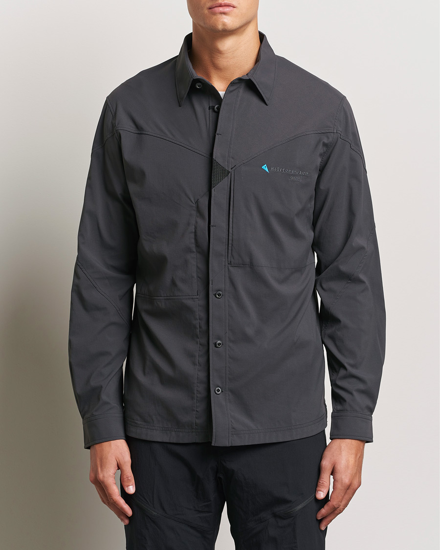 Hombres | Camisas casuales | Klättermusen | Garm Technical Outdoor Shirt Raven