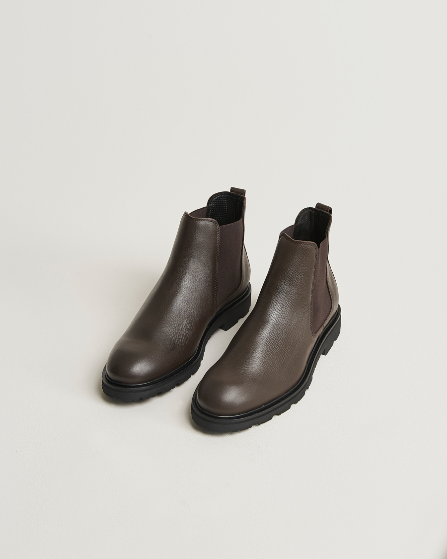 Hombres |  | UBR | Thunder Chelsea Leather Boot Dark Brown