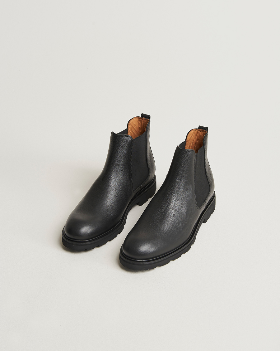 Hombres |  | UBR | Thunder Chelsea Leather Boot Black