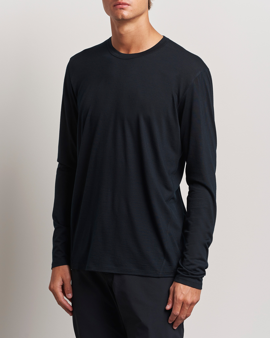 Hombres |  | Arc\'teryx Veilance | Frame Long Sleeve T-shirt Black