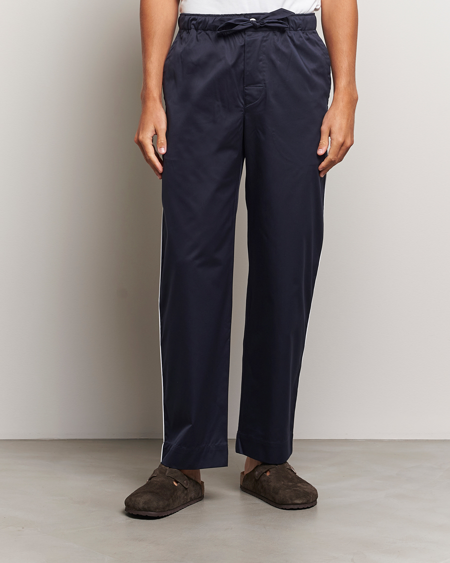 Hombres | New Nordics | Tekla | Sateen Pyjama Pants Chelsea Navy