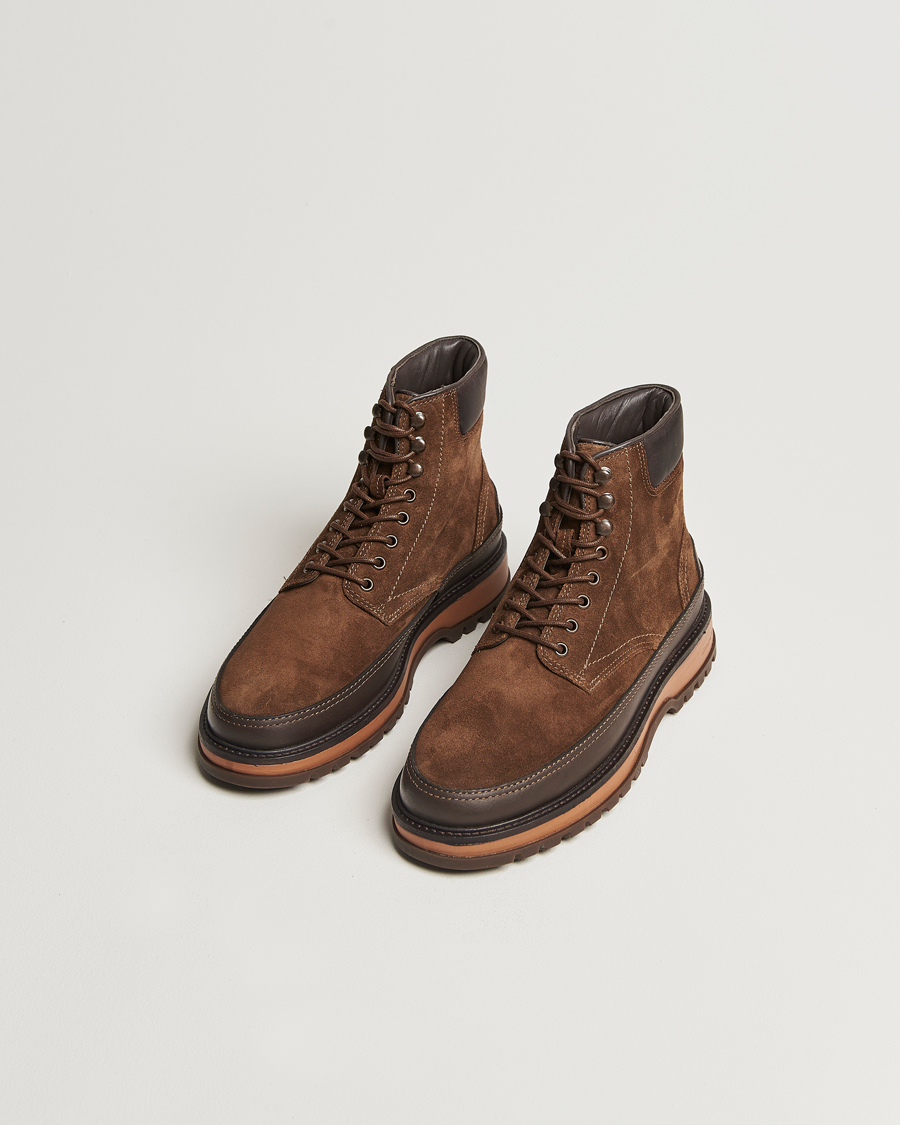 Hombres |  | GANT | Clefton Felt Lined Suede Boot Tobacco Brown