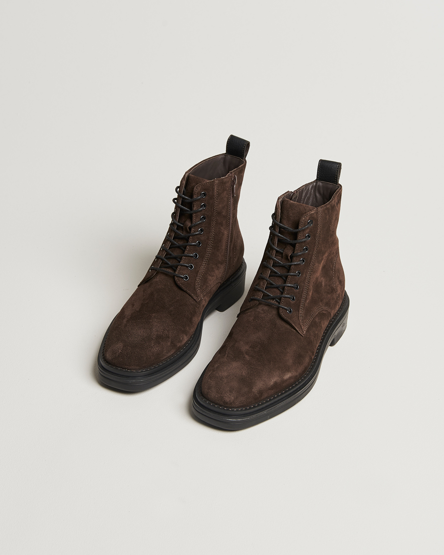 Hombres |  | GANT | Boggar Suede Boot Espresso Brown