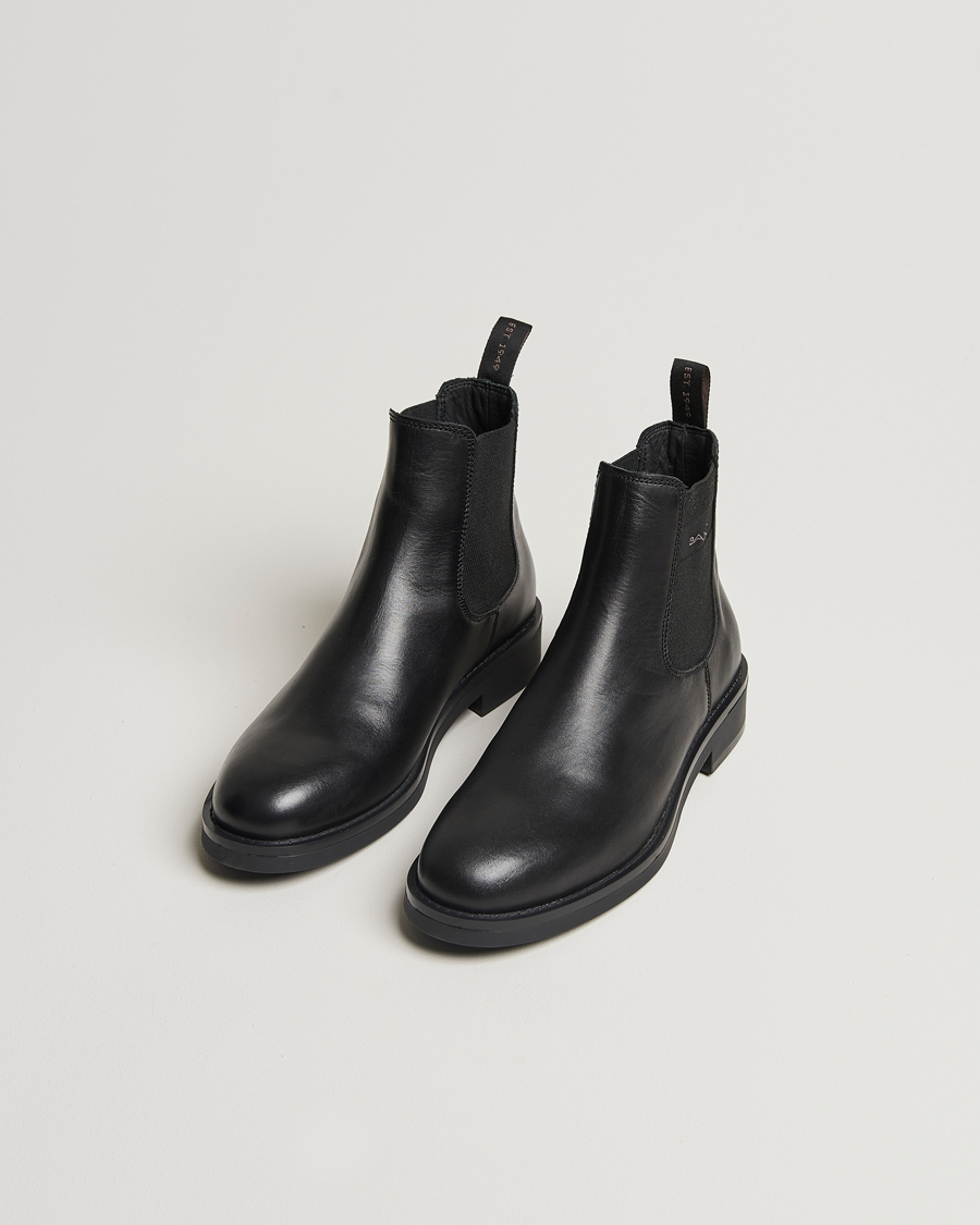 Hombres |  | GANT | Prepdale Leather Chelsea Boot Black