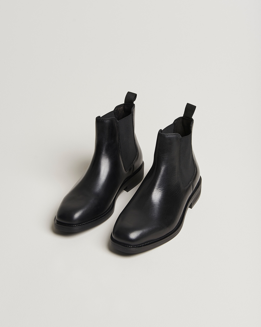 Hombres |  | GANT | Rizmood Leather Chelsea Boot Black