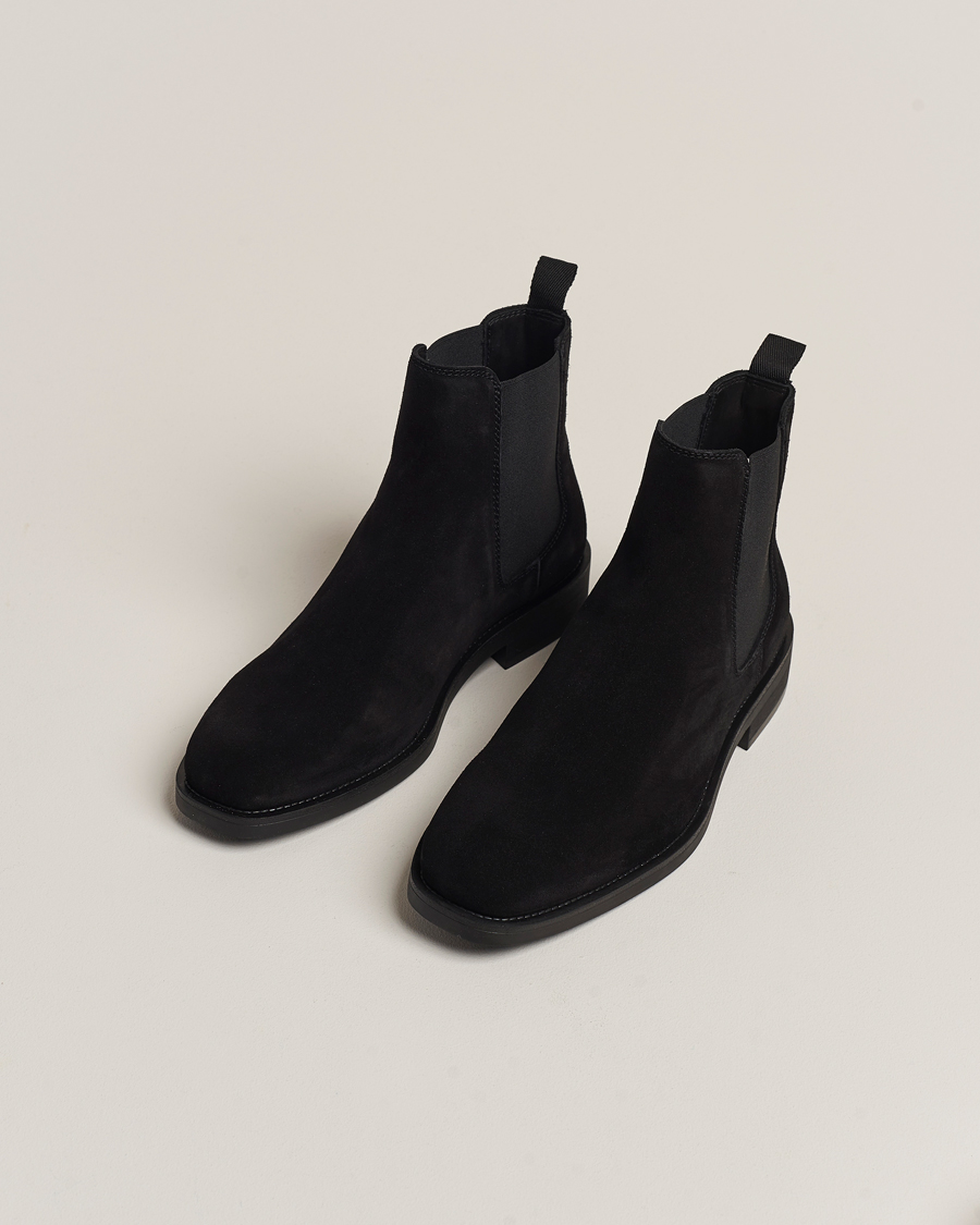 Hombres |  | GANT | Rizmood Suede Chelsea Boot Black