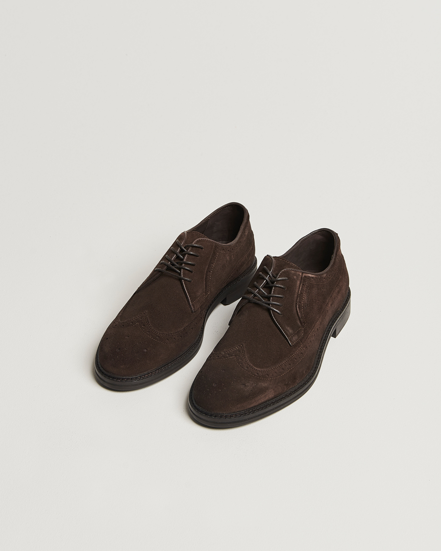 Hombres |  | GANT | Bidford Suede Brogues Ebony Brown