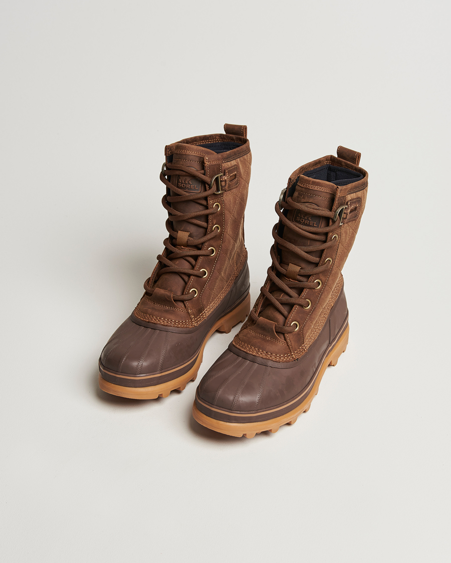 Hombres |  | Sorel | Caribou Royal WP Canvas Boots Velvet Tan