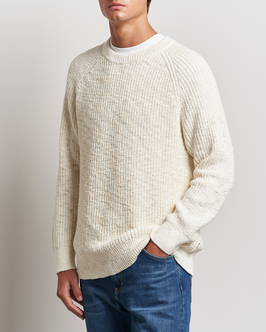 Hombres |  | NN07 | Jacobo Heavy Knitted Sweater Cream