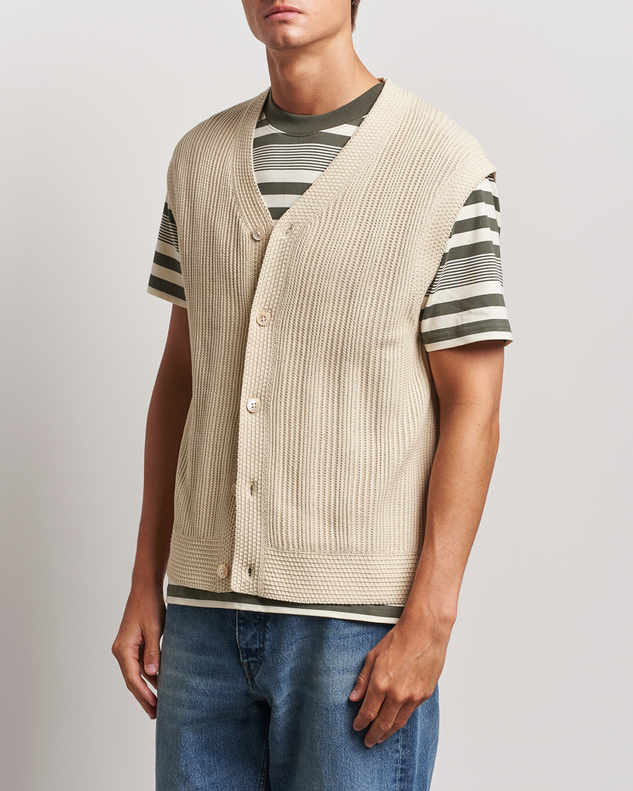 Hombres |  | NN07 | Reece Knitted Vest Ecru