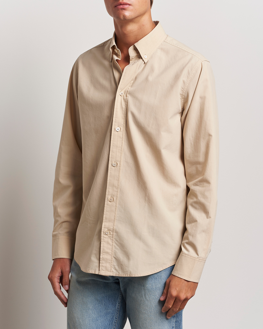 Hombres |  | NN07 | Colby Lyocell/Cotton Button Down Shirt White Peppar