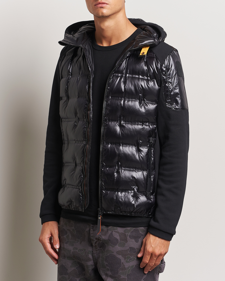 Hombres |  | Parajumpers | Gyles Piquet Puffer Hybrid Jacket Black