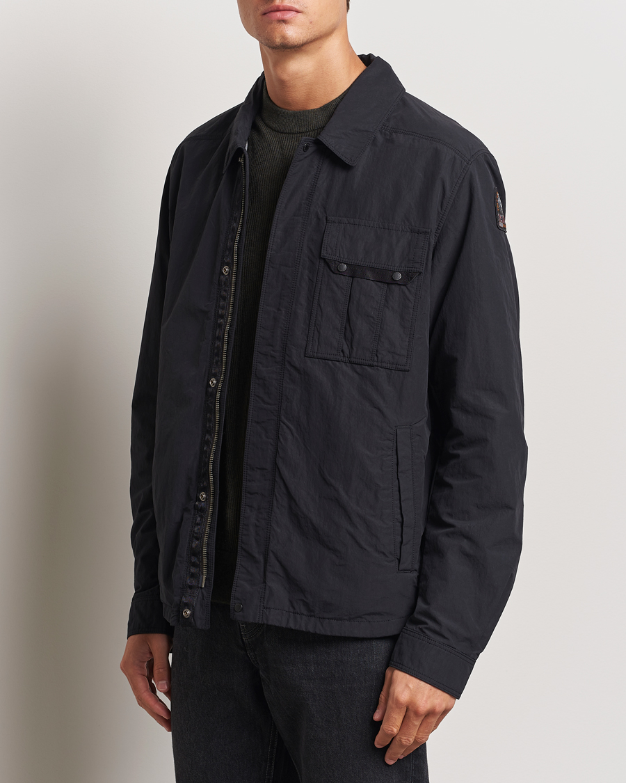 Hombres |  | Parajumpers | Miura Peached Poplin Shirt Jacket Black