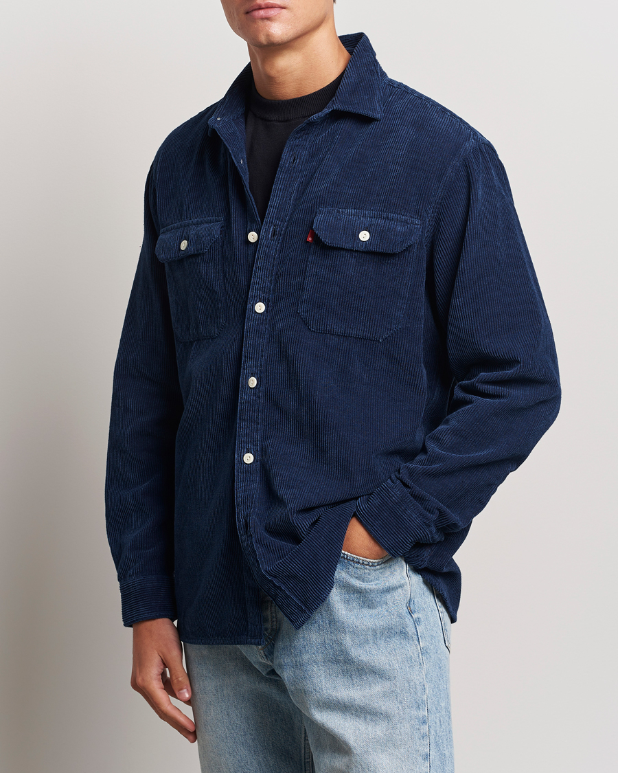 Hombres |  | Levi\'s | Jackson Corduroy Worker Shirt Enzo Vintage Indigo