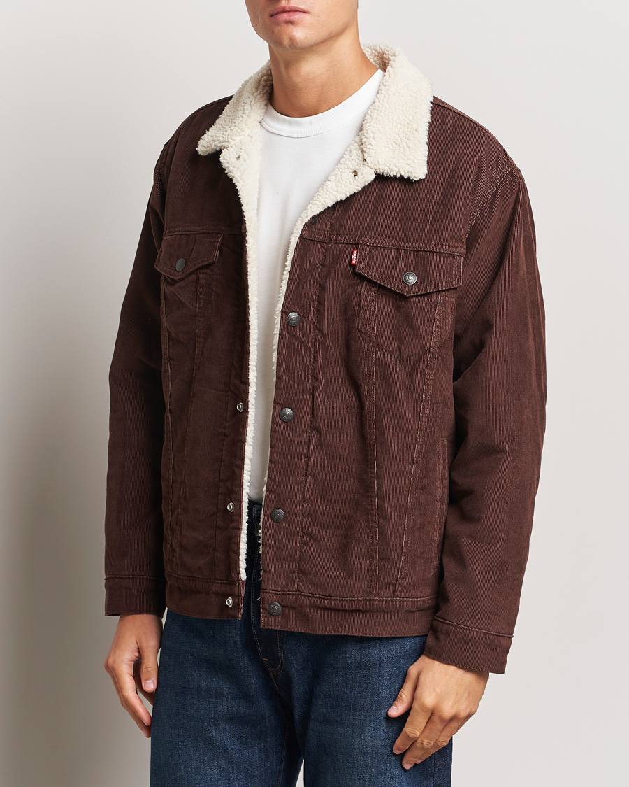 Hombres |  | Levi\'s | Relaxed Fit Sherpa Trucker Chicory Coffee