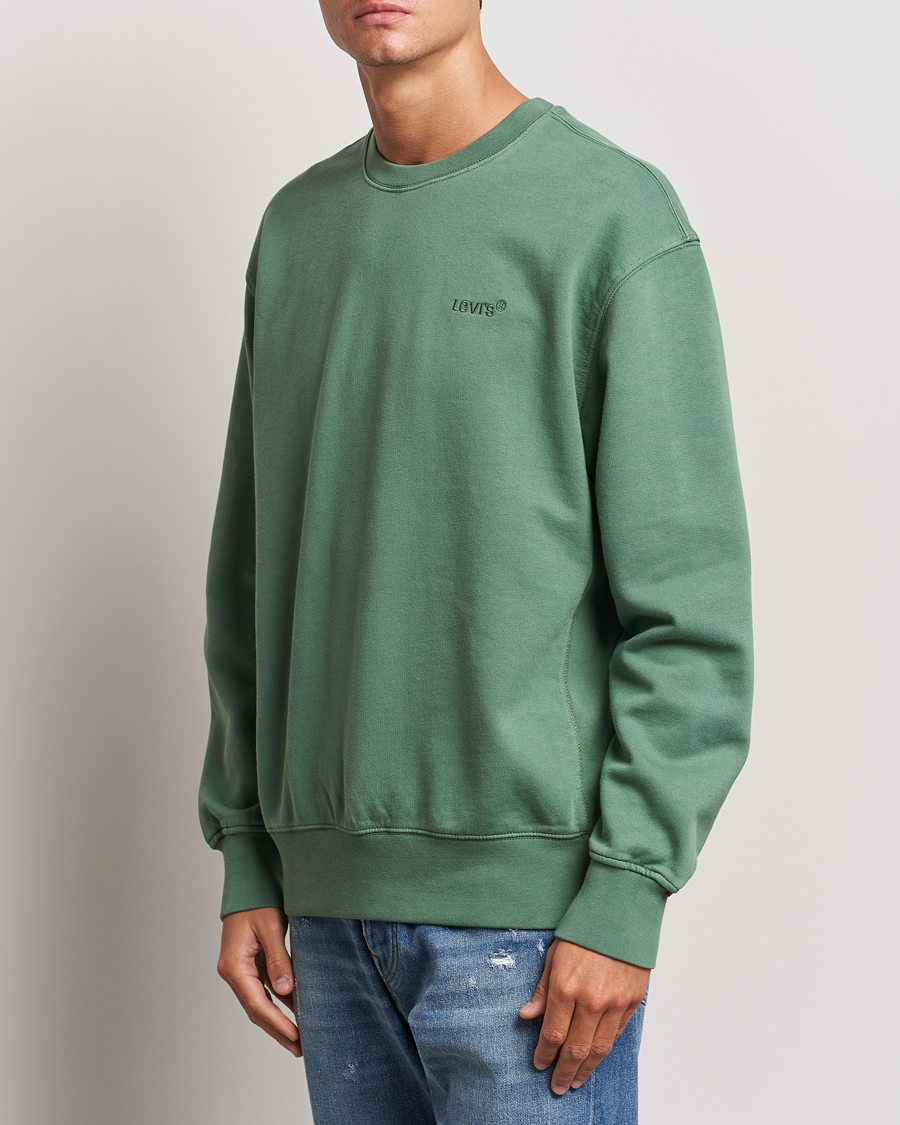 Hombres |  | Levi\'s | Garment Dyed Authentic Crew Neck Sweatshirt Myrtle