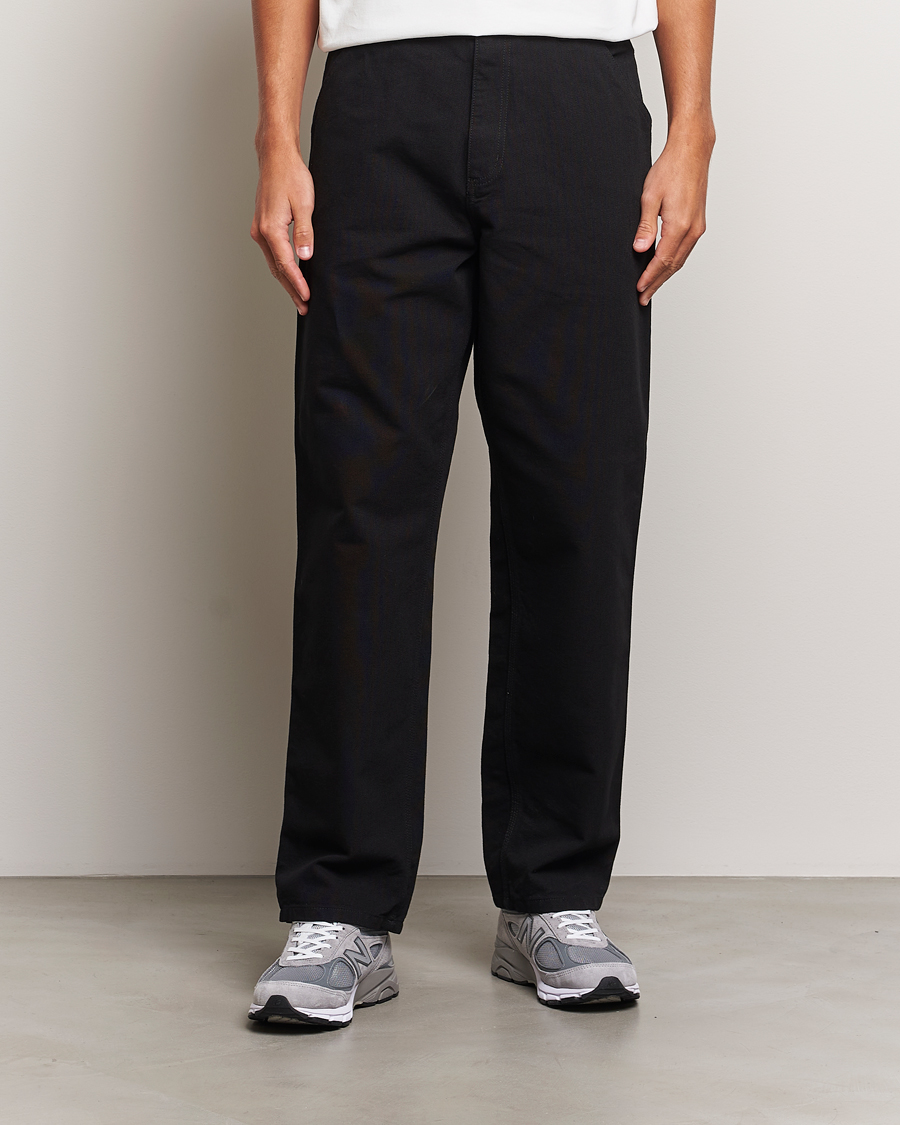 Hombres |  | Carhartt WIP | Single Knee Pants Dearborn Canvas Black