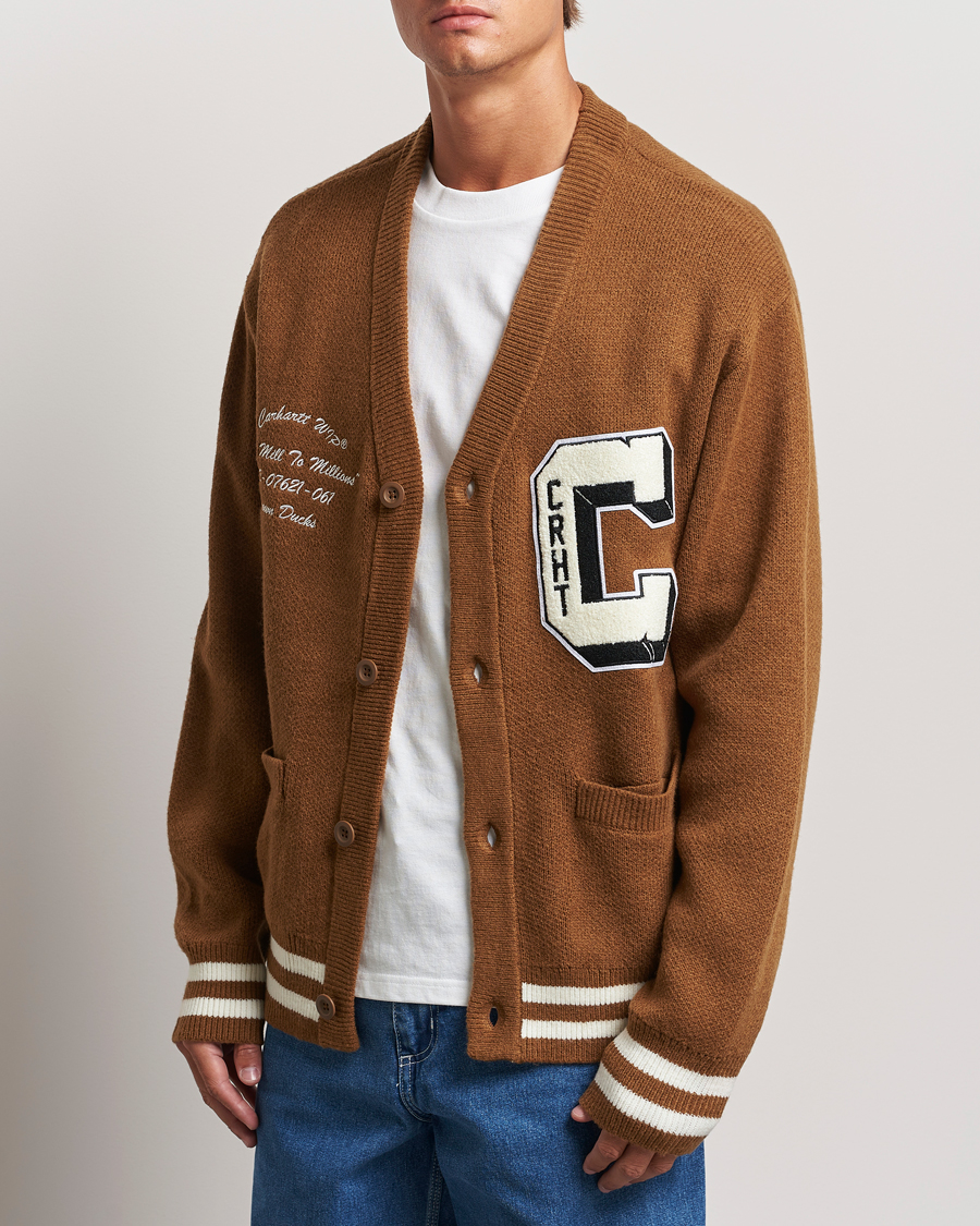 Hombres | Jerséis y prendas de punto | Carhartt WIP | Brown Ducks Cardigan Hamilton Brown