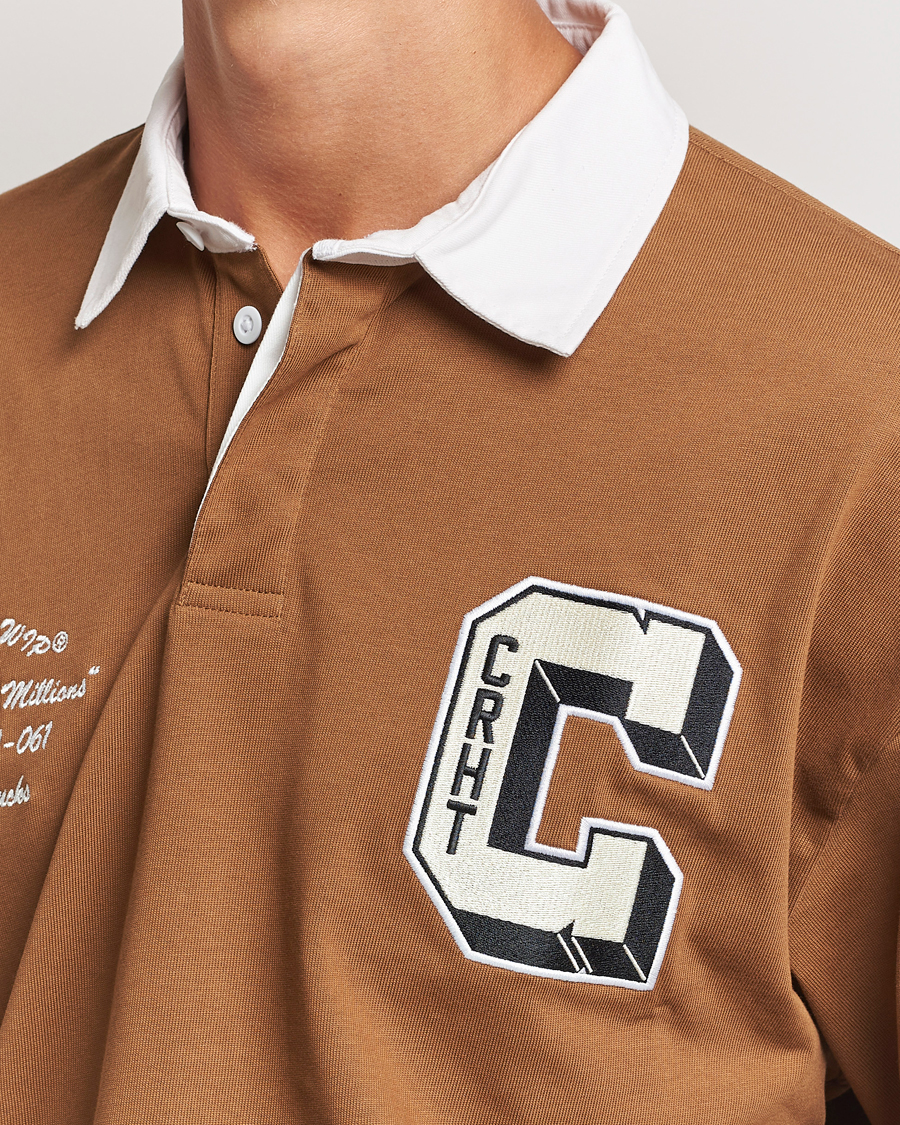 Hombres | Jerséis y prendas de punto | Carhartt WIP | Brown Ducks Rugby Shirt Hamilton Brown