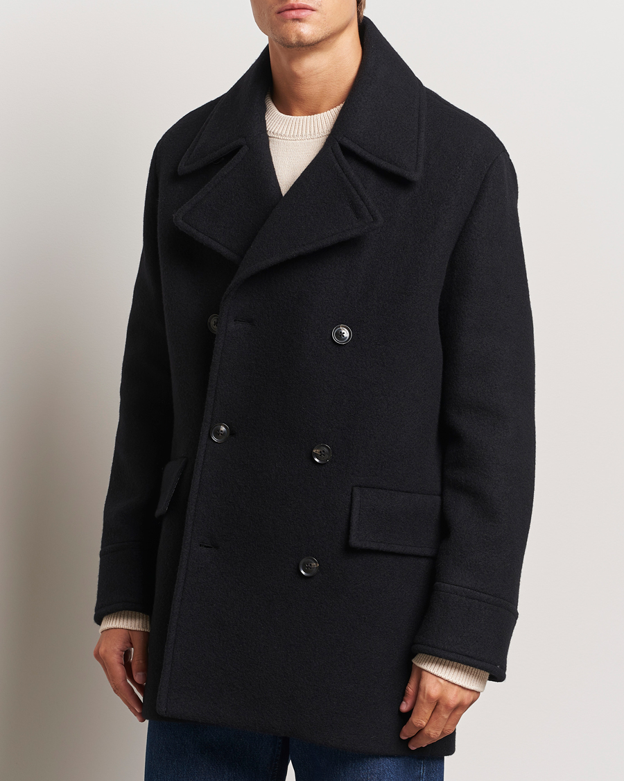 Hombres |  | J.Lindeberg | Arno Double Breasted Coat Black