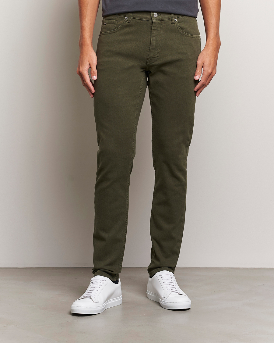 Hombres |  | J.Lindeberg | Jay Solid Twill Stretch Jeans Forest Green