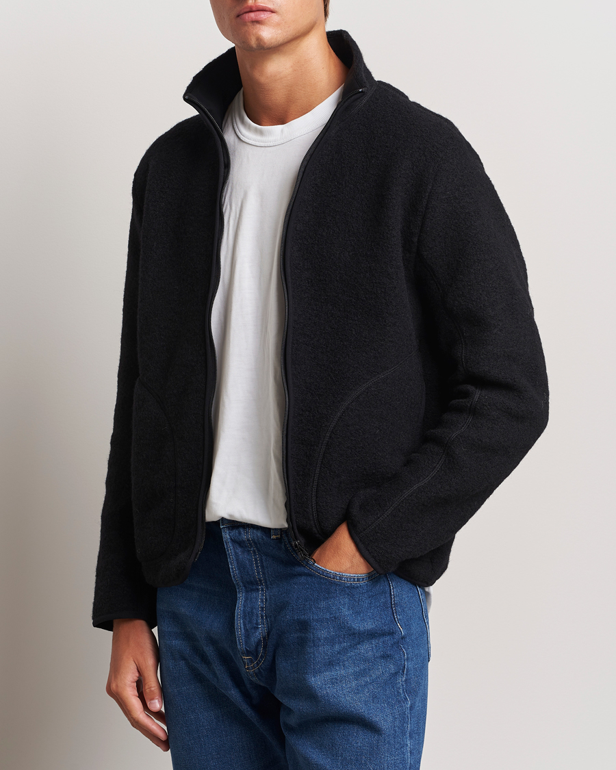 Hombres |  | J.Lindeberg | Dustin Wool Fleece Jacket Black