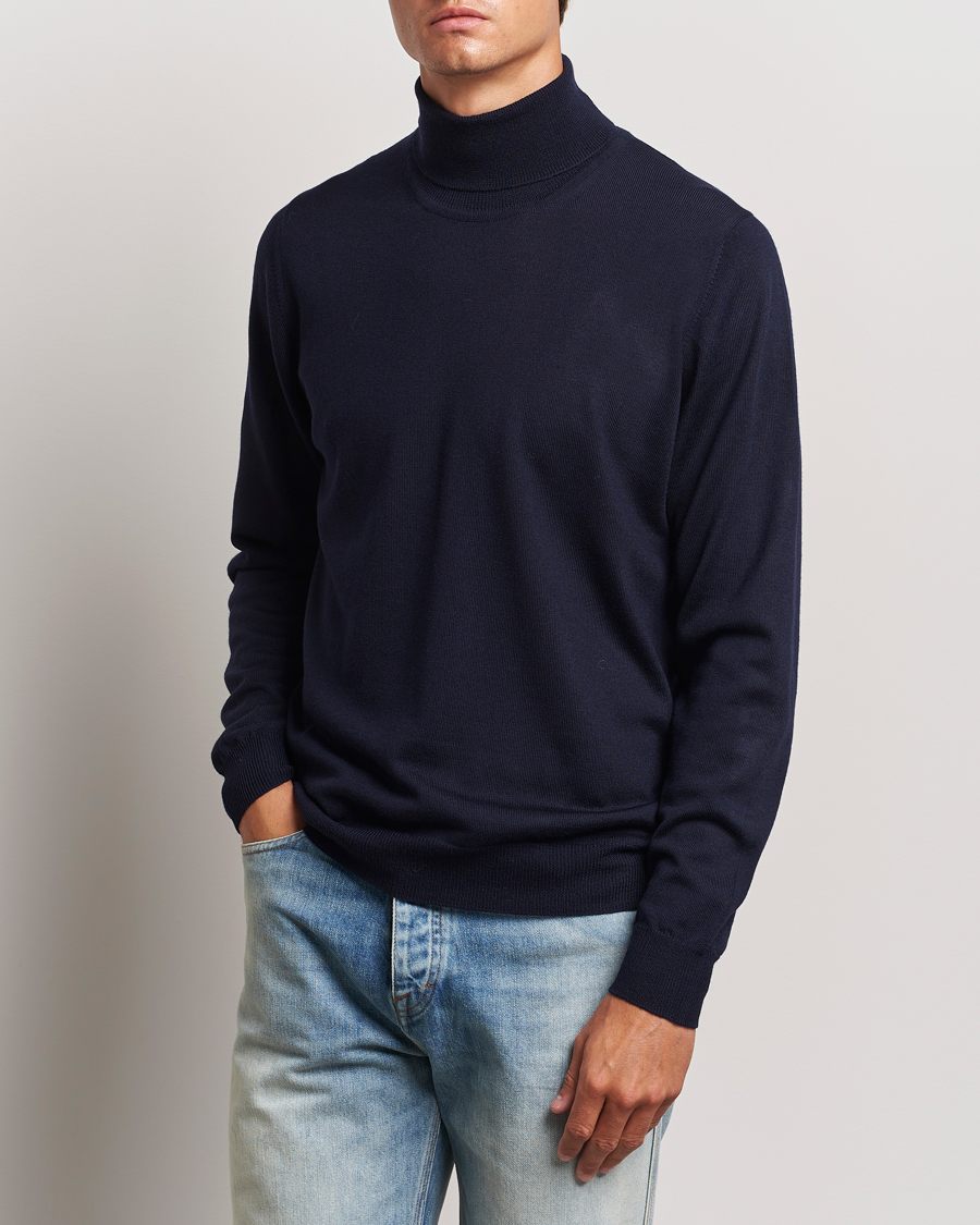 Hombres |  | J.Lindeberg | Kaden Merino Turtleneck Navy