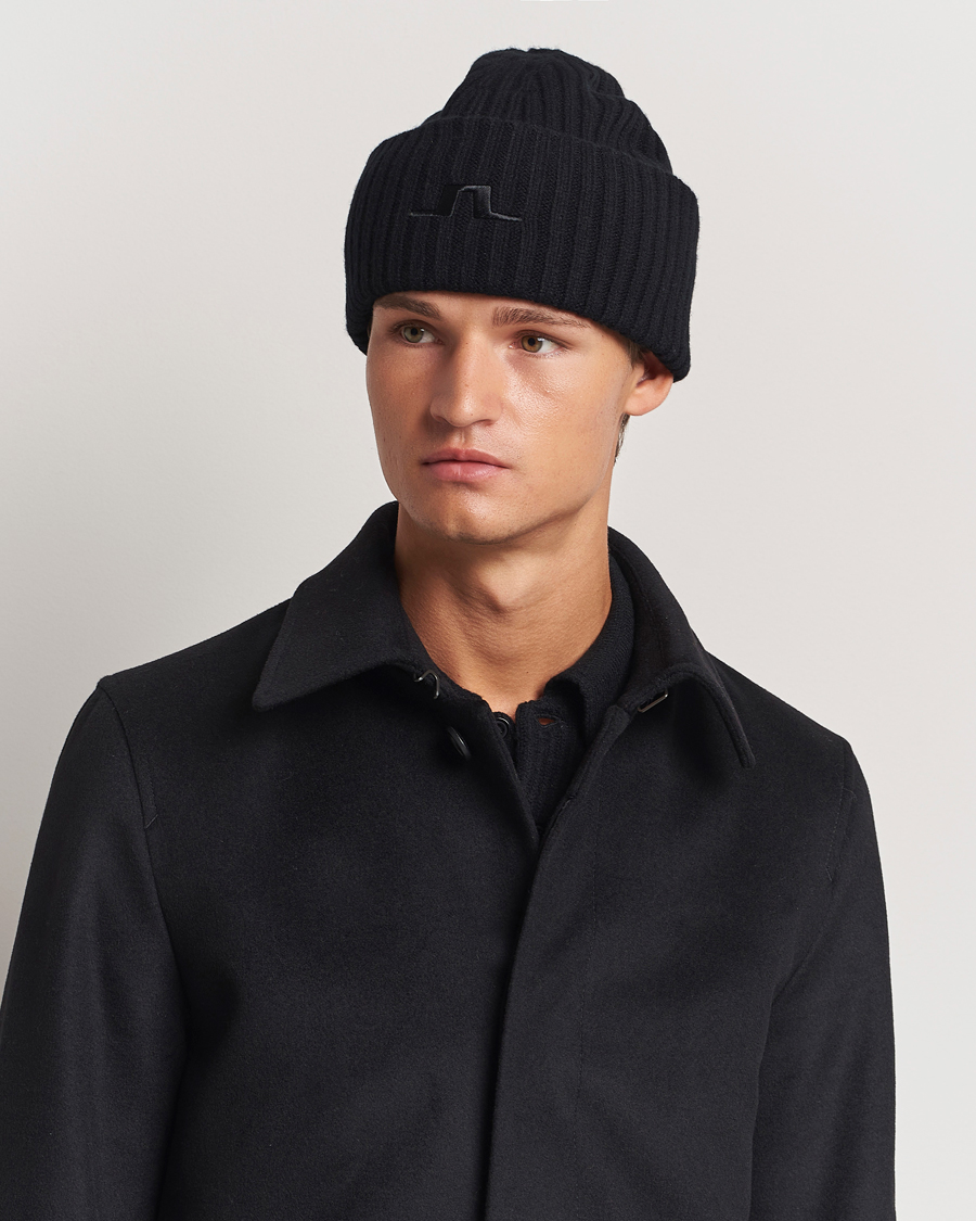 Hombres |  | J.Lindeberg | Jive Wool Beanie Black