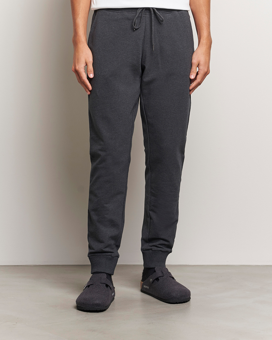 Hombres |  | Bread & Boxers | Loungewear Pants Dark Grey Melange