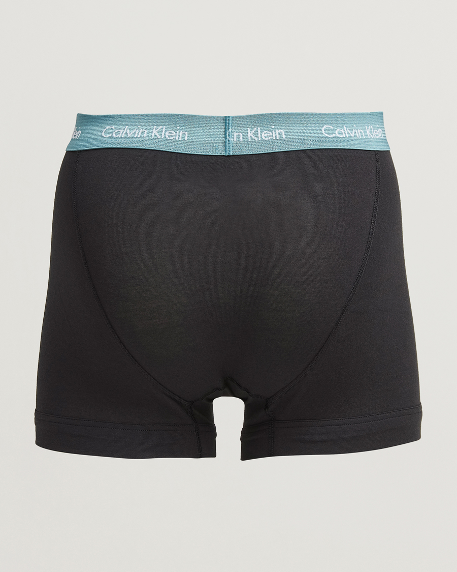 Hombres |  | Calvin Klein | Cotton Stretch 3-Pack Trunk Black