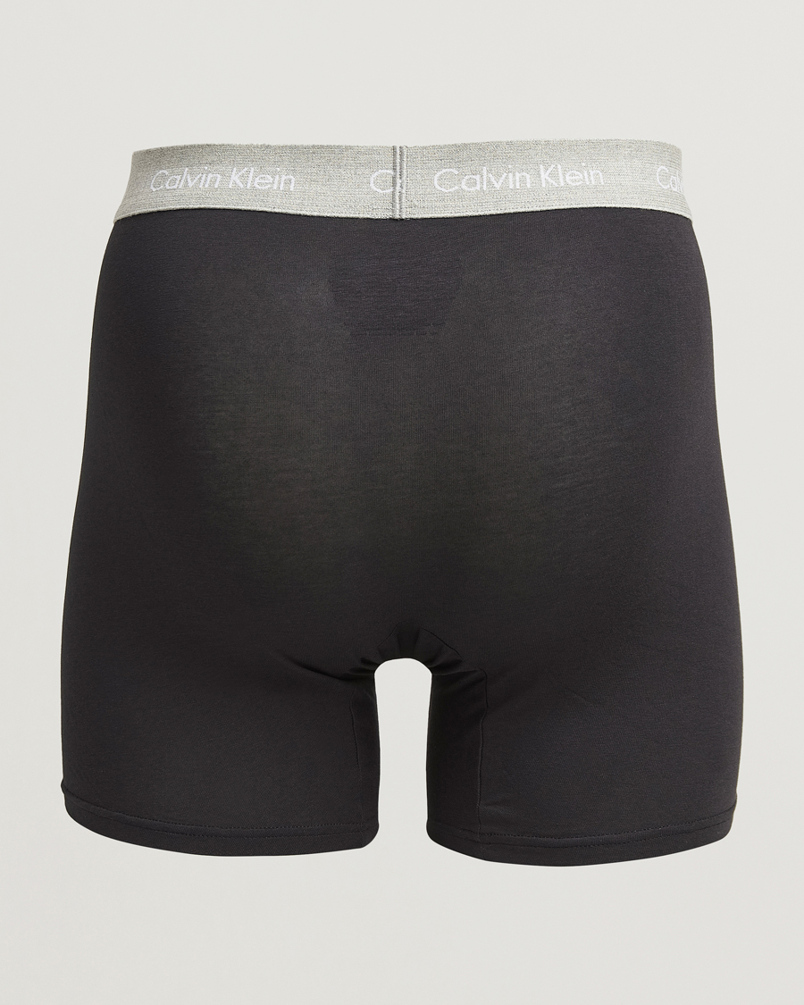 Hombres |  | Calvin Klein | Cotton Stretch 3-Pack Boxer Brief Black