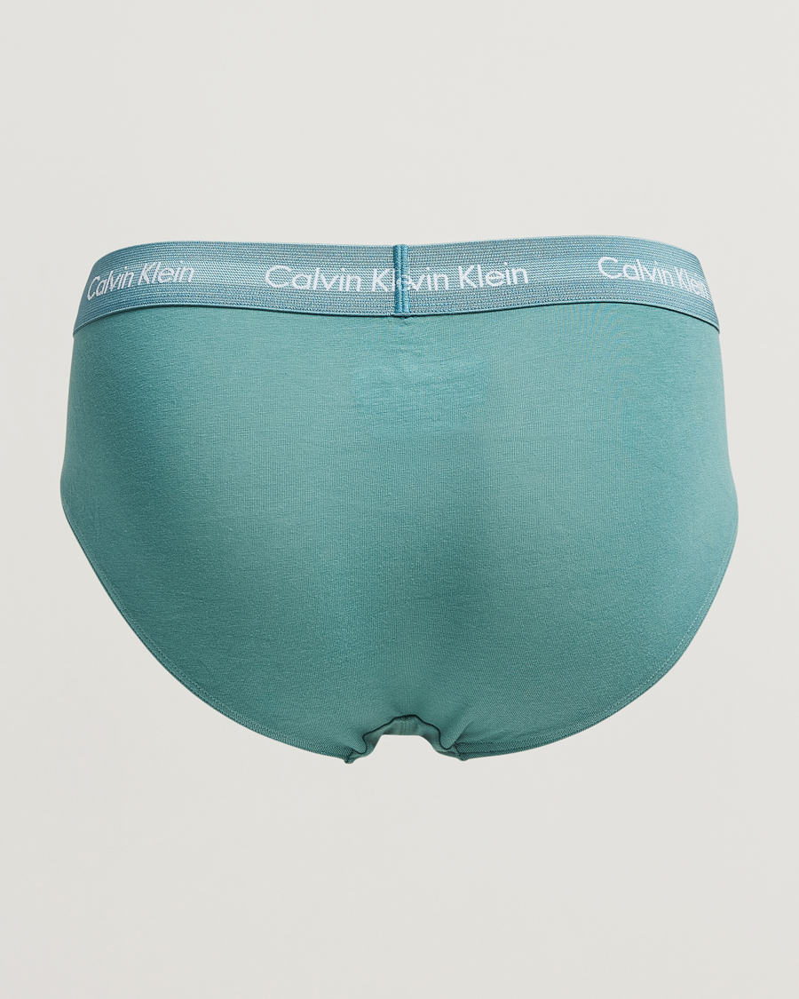 Hombres |  | Calvin Klein | Cotton Stretch Hip Breif 3-Pack Black/Grey/Green