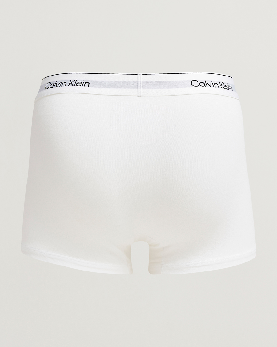 Hombres |  | Calvin Klein | Icon Cotton Stretch 3-Pack Trunk White