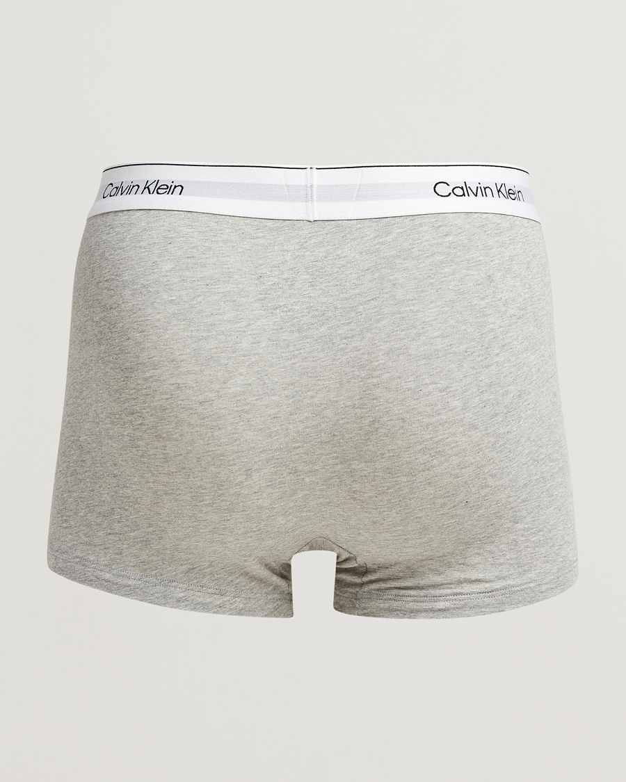 Hombres |  | Calvin Klein | Icon Cotton Stretch 3-Pack Trunk Grey/Black/White